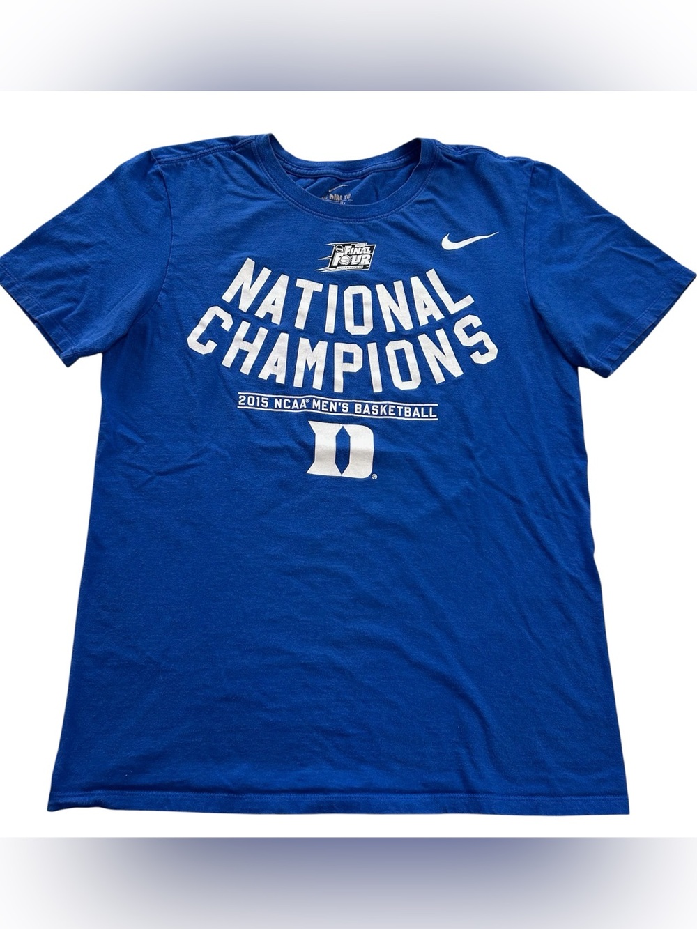 Nike Duke Blue Devils Basketball 2015 National Champions Men’s T-Shirt Blue sz S